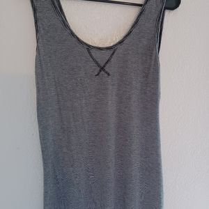 Black & white striped tank top size S